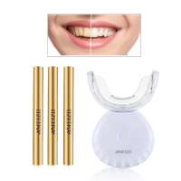 OEM Products 16 Led Gold Metal Teeth Whitening Pen Wireless Dental Charging Cable Tooth Whitening Device Blanchiment Dentaire